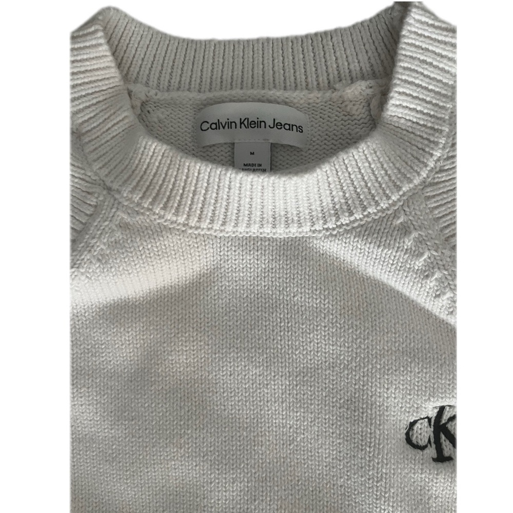 Calvin Klein White Sleeveless Knit Tank Top - Picture 4 of 5